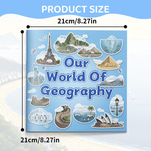Children's geography book about maps, places, world exploration, and early knowledge