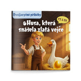 The Goose That Laid the Golden Eggs Czech-English Book cover