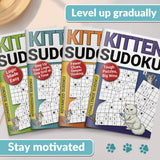 Kitten Sudoku Books: Cat-Themed Logic Set product image 6 showing printed book details for screen-free reading and learning