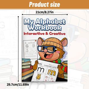 Interactive alphabet tracing pages with coloring and circle activities