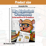 Interactive alphabet tracing pages with coloring and circle activities