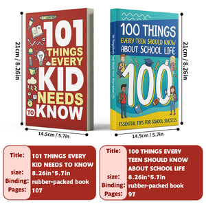 100 Things Every Teen Should Know About Sc + 101 Things Every Kid Needs to Know Life Sk: 2-Book Set bundle detail image, image 2, bundle ISBN 9798900664606