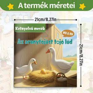 Hungarian-English bilingual animal fable reader for kids