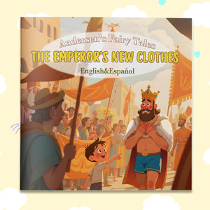 The Emperor's New Clothes English-Spanish Book cover