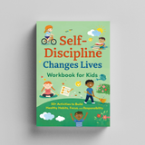 Self-Discipline Changes Lives Workbook for Kids product image 6 showing printed book details for screen-free reading and learning