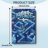 Complex ice maze pages for ages 9 to 12