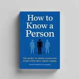 How to Know a Person Communication Guide product image 6 showing printed book details for screen-free reading and learning
