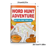 Sight words search page with word list and hidden words