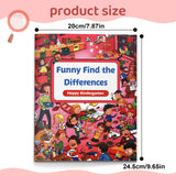 Children's kindergarten find the differences puzzle book for observation skills