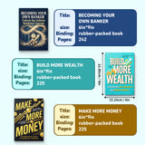 Personal Finance and Wealth Mindset Reading 3-Book Set printed book set detail image, image 2, bundle ISBN 9798904661700