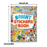 Spot the mistake sticker activity pages with animal stickers