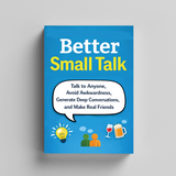 Better Small Talk Communication Guide product image 6 showing printed book details for screen-free reading and learning