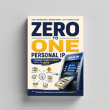 Upright paperback mockup of digital income and personal brand book