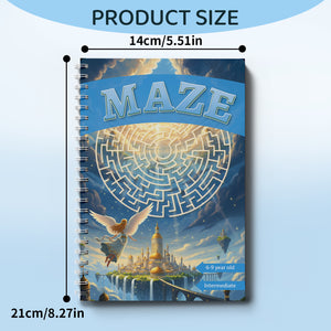 Longer sky city maze pages for ages 6 to 9
