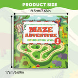 Easy jungle animal maze pages for ages 3 to 6