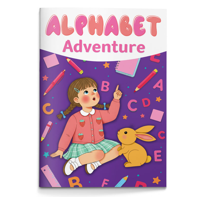 Alphabet Adventure activity sheets workbook cover