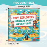 Animal and nature maze pages with countryside puzzle adventures