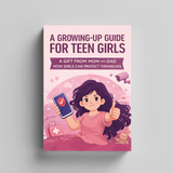 Growing-Up Guide for Teen Girls product image 6 showing printed book details for screen-free reading and learning