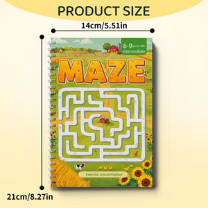Progressive sunflower maze pages for ages 6 to 9