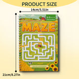 Progressive sunflower maze pages for ages 6 to 9