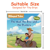 The Man, the Boy, and the Donkey Bilingual Storybook for Kids, English and Spanish Picture Book, Classic Moral Tale for Early Reading, Language Learning and Bedtime Reading