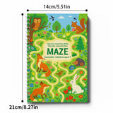 Longer forest animal maze pages for ages 6 to 9