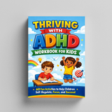 Thriving with ADHD Workbook for Kids product image 6 showing printed book details for screen-free reading and learning