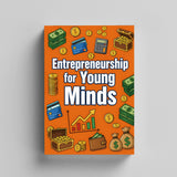Paperback mockup of kids business skills and creative thinking guide
