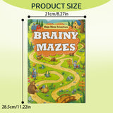 Fantasy maze pages with memory and visual tracking practice