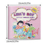 Daily routine picture book for kids about Lisa's everyday life