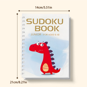 Children's sudoku puzzle set with Junior Intermediate Advanced and Challenge levels
