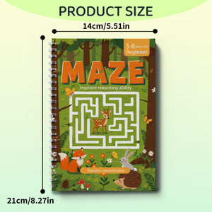Easy forest maze pages for ages 3 to 6