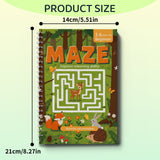 Easy forest maze pages for ages 3 to 6