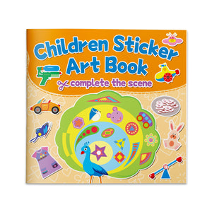 Sticker Scene Activity Book for Kids, Complete the Picture Art Book with Creative Matching, Visual Thinking, Fine Motor Practice, and Early Learning Fun