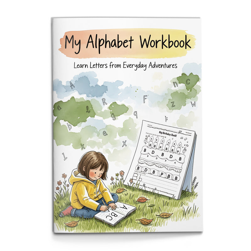 My Alphabet Workbook color by letter cover
