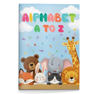 Alphabet A to Z animal coloring workbook cover