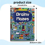 Kids Maze Activity Book, Brainy Mazes, Children’s Puzzle Adventure Book for Problem-Solving, Focus, and Visual Thinking Skills