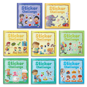 Sticker Challenge 8-book thinking skills set cover