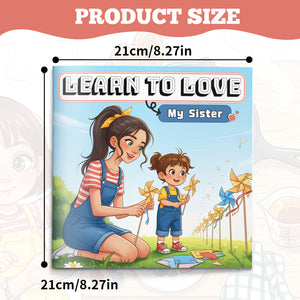 Children's family picture book about sister bonding, kindness, and sibling love