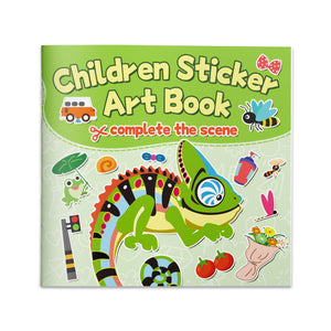 Kids Sticker Matching Book, Complete the Scene Creative Activity Book with Picture Play, Fine Motor Skills, Observation Practice, and Early Learning