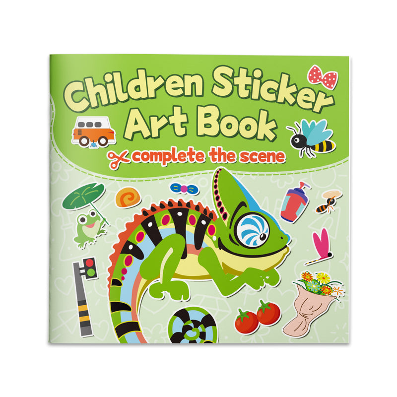 Kids Sticker Matching Book Animal Scene Play cover