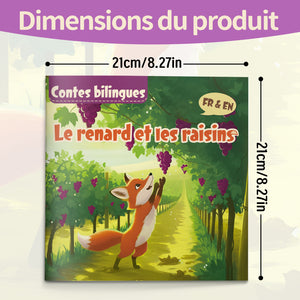 French-English bilingual animal fable reader for kids
