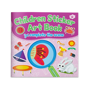 Preschool Sticker Art Activity Book, Complete the Picture and Scene Matching Book for Kids, Visual Skills, Fine Motor Practice, and Creative Learning Fun