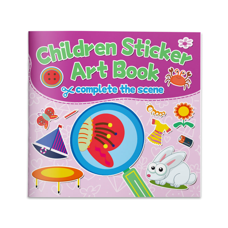 Preschool Sticker Art Activity Book, Complete the Picture and Scene Matching Book for Kids, Visual Skills, Fine Motor Practice, and Creative Learning Fun