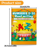 Kids number tracing workbook for numbers 0 to 20