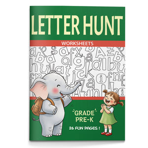 Letter Hunt Worksheets for Pre-K cover
