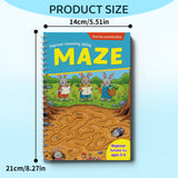 Easy rabbit maze pages for ages 3 to 6