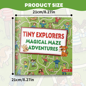 Country path maze pages with animals and fine motor practice