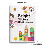 Shape recognition sticker activity book for kids