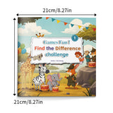 Kids spot the difference activity book for observation skills and focus